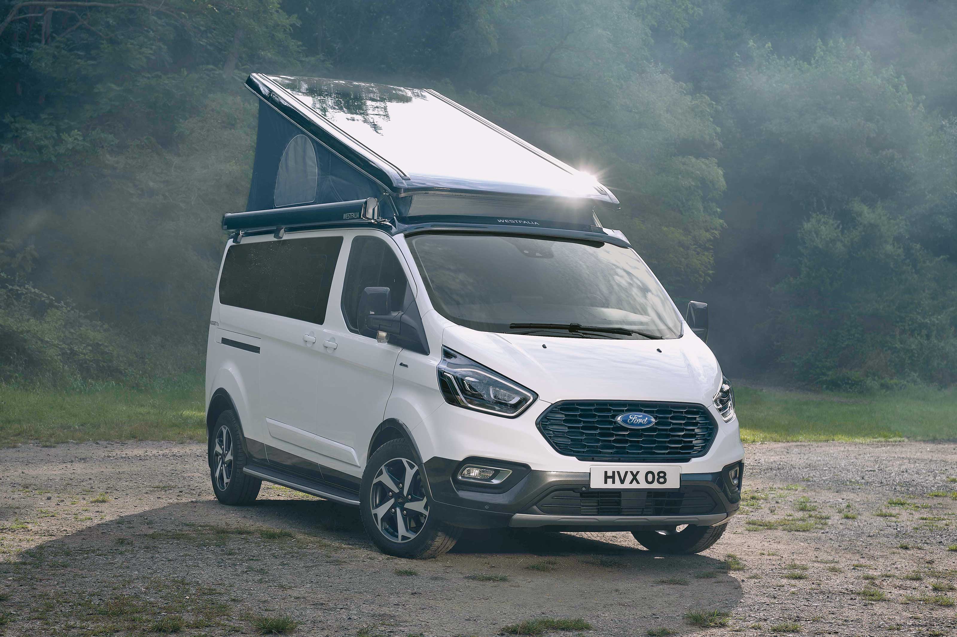 Billede fra myndighedens meddelelse af det tilbagekaldte produkt Ford - Transit Custom Nugget Camper Van. Årsag: OVERTRÆD.