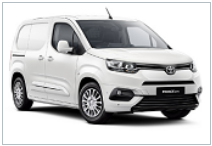 Billede fra myndighedens meddelelse af det tilbagekaldte produkt Toyota - Model: Proace City. Årsag: OVERTRÆD.