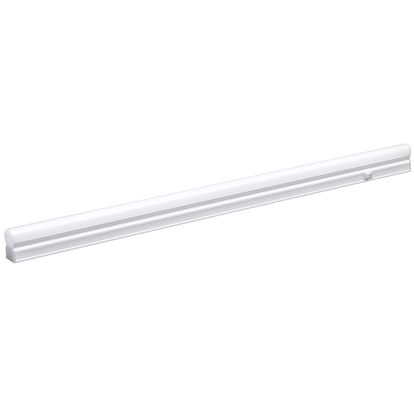 Billede fra myndighedens meddelelse af det tilbagekaldte produkt LED armatur i termisk plast, T5, 220V, 4200 / 6000K. Årsag: OVERTRÆD.