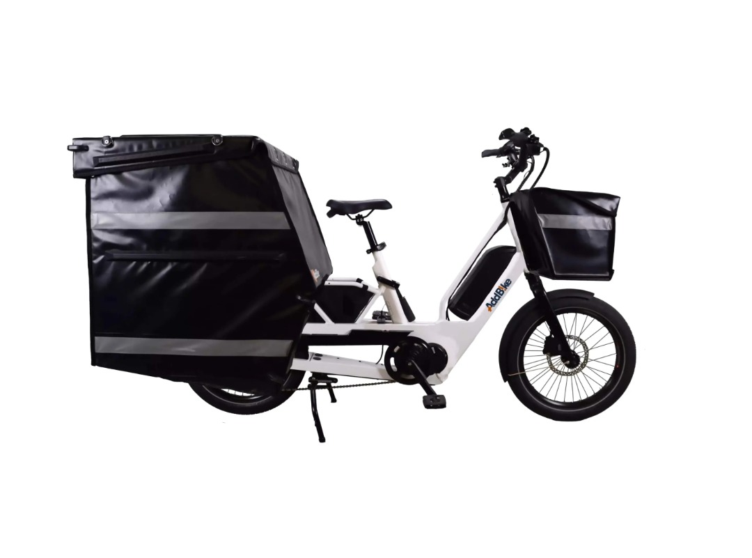 Billede fra myndighedens meddelelse af det tilbagekaldte produkt AddBike - U-Cargo Lite, Junior, Family and Pro. Årsag: OVERTRÆD.