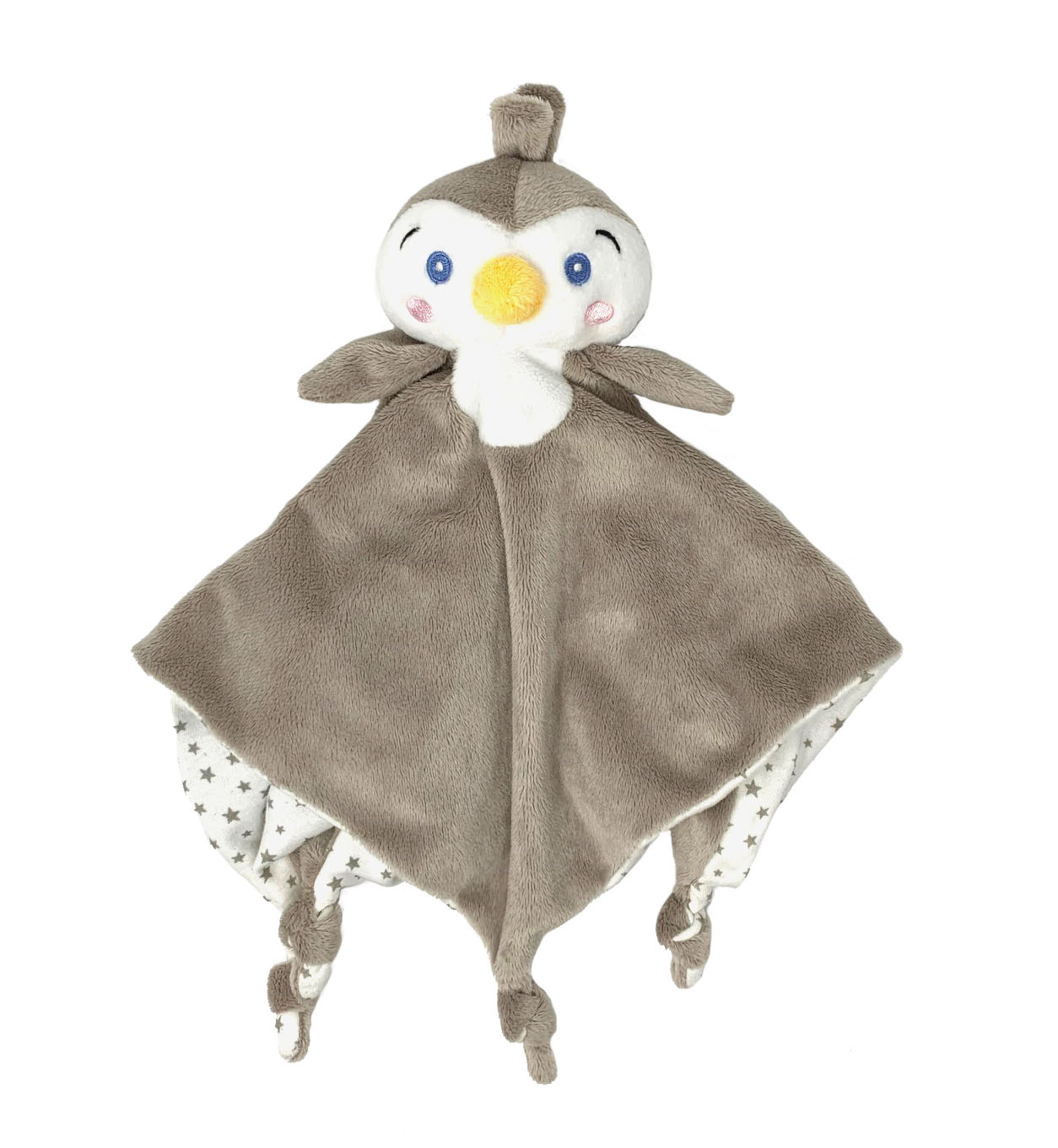 Billede fra myndighedens meddelelse af det tilbagekaldte produkt Petjes World Security Blanket Penguin. Årsag: OVERTRÆD.