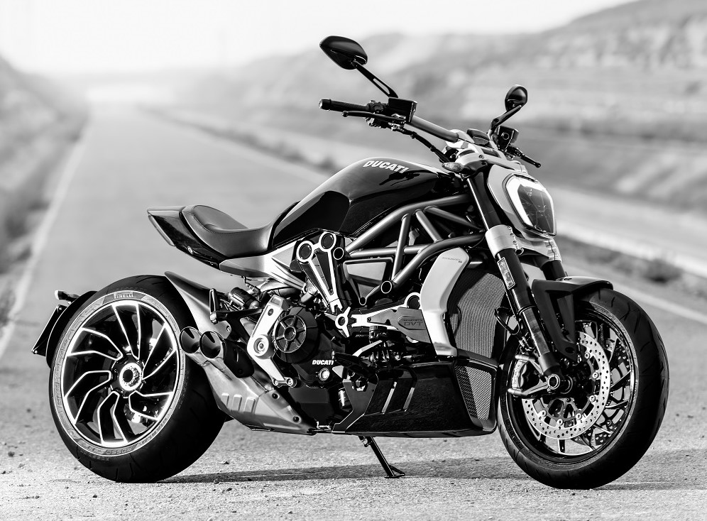 Billede fra myndighedens meddelelse af det tilbagekaldte produkt Ducati - XDiavel. Årsag: OVERTRÆD.