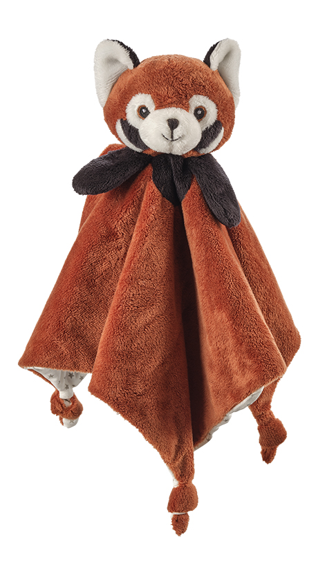 Billede fra myndighedens meddelelse af det tilbagekaldte produkt Petjes World Security Blanket Red Panda. Årsag: OVERTRÆD.