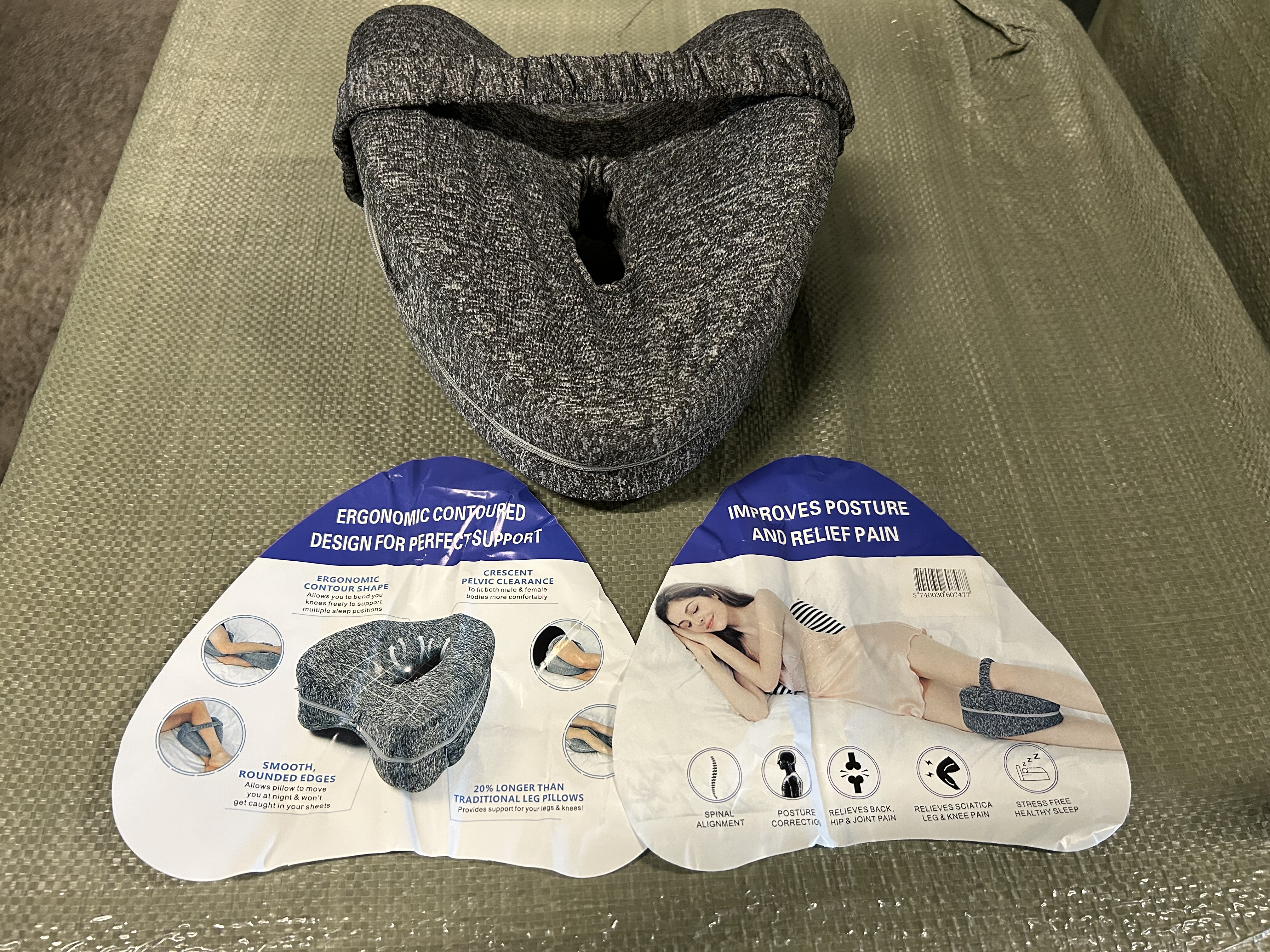 Billede fra myndighedens meddelelse af det tilbagekaldte produkt Leg Pillow. Årsag: OVERTRÆD.