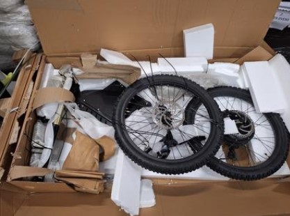 Billede fra myndighedens meddelelse af det tilbagekaldte produkt Zoom Electric Bike BA-27RC. Årsag: OVERTRÆD.