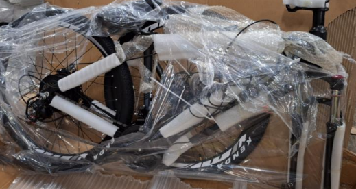 Billede fra myndighedens meddelelse af det tilbagekaldte produkt Frike - Model: Electric Mountain Bike ATX88E6. Årsag: OVERTRÆD.