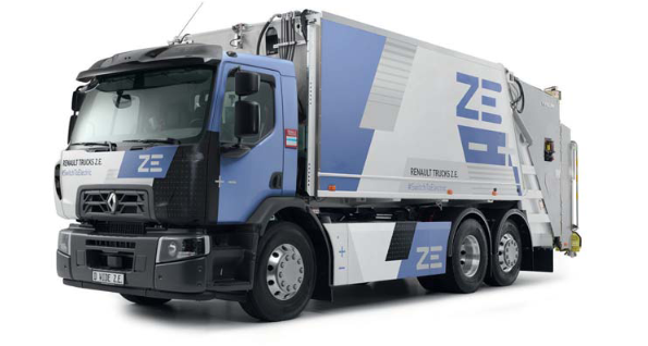 Billede fra myndighedens meddelelse af det tilbagekaldte produkt Renault Trucks - Model:D ZE, DWIDE ZE. Årsag: OVERTRÆD.