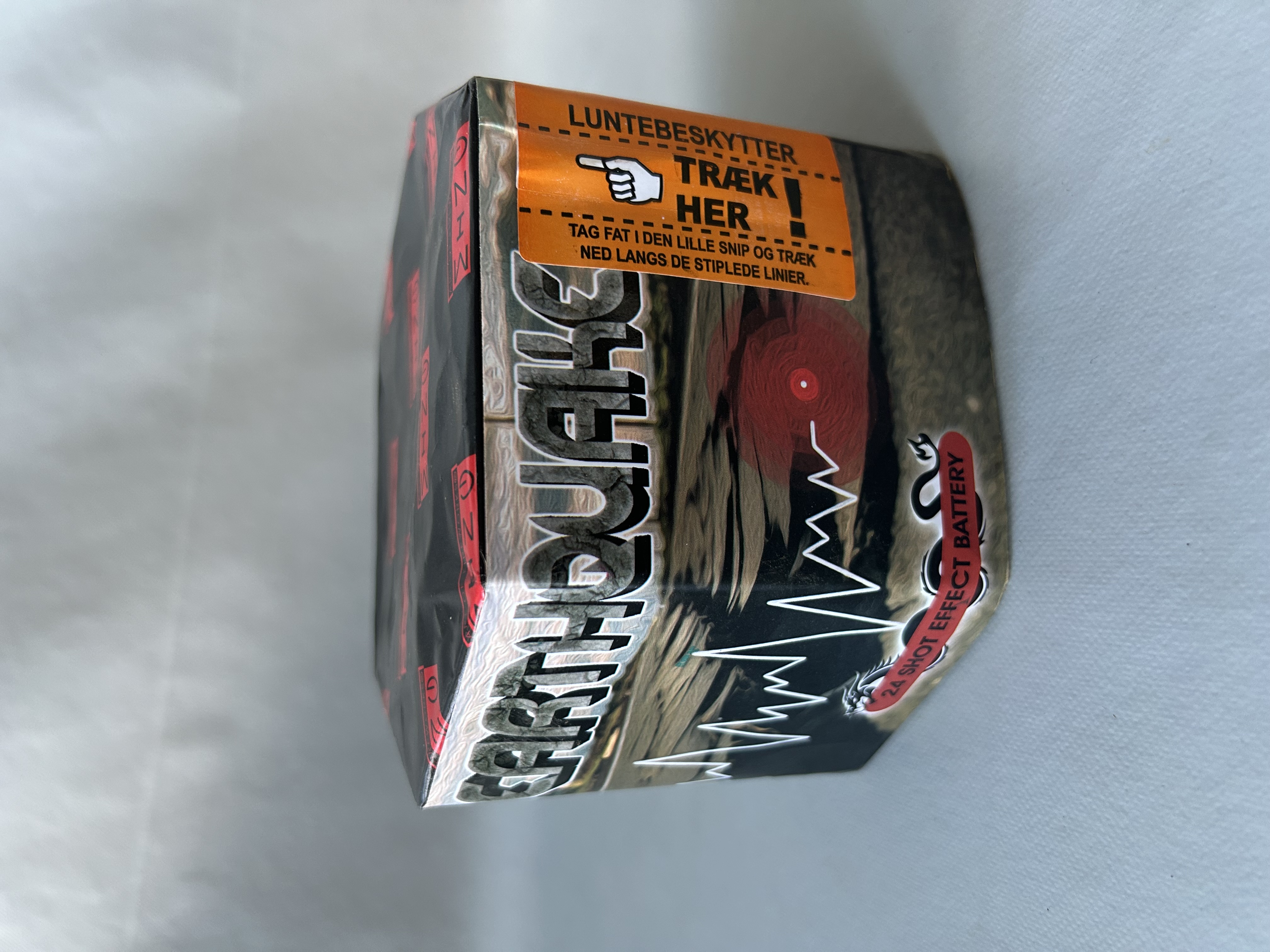 Billede fra myndighedens meddelelse af det tilbagekaldte produkt Earthquake. Årsag: OVERTRÆD.