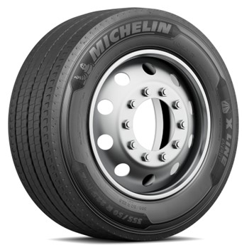 Billede fra myndighedens meddelelse af det tilbagekaldte produkt MICHELIN - Model: 2 MICHELIN tyre references - 355/50R22.5 MICHELIN X MULTI Z (CAI 124164) and 355/50R22.5 MICHELIN X LINE ENERGY Z (CAI 928196) - Recall code: 124164, 928196. Årsag: OVERTRÆD.