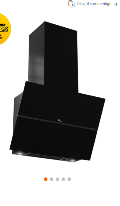 Billede fra myndighedens meddelelse af det tilbagekaldte produkt Thermex Design Line 8002 60cm. Årsag: OVERTRÆD.