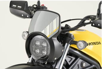 Billede fra myndighedens meddelelse af det tilbagekaldte produkt Honda Motorrad - Model: CL250A, CL250A3, CL500A, CMX500A, CMX500A2 - Recall code: 3S4, 3RY - Opfølgning. Årsag: OVERTRÆD.