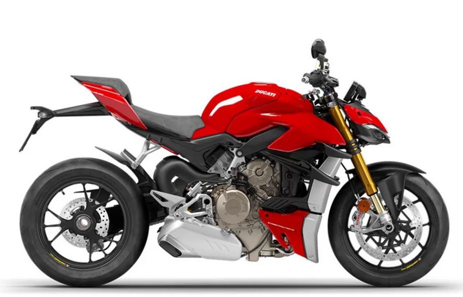 Billede fra myndighedens meddelelse af det tilbagekaldte produkt Ducati - Panigale, Streetfighter. Årsag: OVERTRÆD.