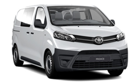 Billede fra myndighedens meddelelse af det tilbagekaldte produkt Toyota - Model: Proace, Proace Verso. Årsag: OVERTRÆD.