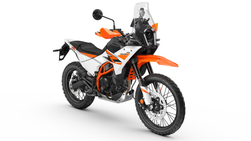 Billede fra myndighedens meddelelse af det tilbagekaldte produkt KTM - Model 390 ADVENTURE X/R & ENDURO R & SMC R MY25-26 & DUKE MY24-25. Årsag: OVERTRÆD.