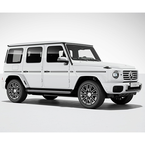 Billede fra myndighedens meddelelse af det tilbagekaldte produkt Mercedes-Benz - Model: G-Klasse. Årsag: OVERTRÆD.