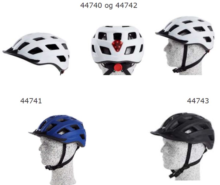 Billede fra myndighedens meddelelse af det tilbagekaldte produkt RAWLINK Cykelhjelm. Årsag: OKTILTAG.