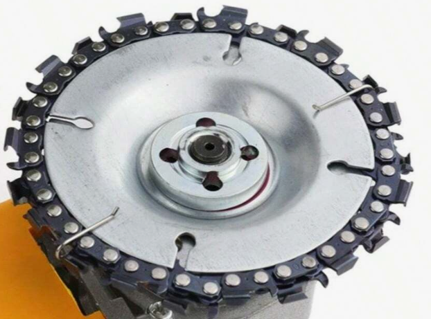 Billede fra myndighedens meddelelse af det tilbagekaldte produkt 4 Inch Disc Saw Chain Discs For Grinders Abrasive Wood Carving. Årsag: OVERTRÆD.