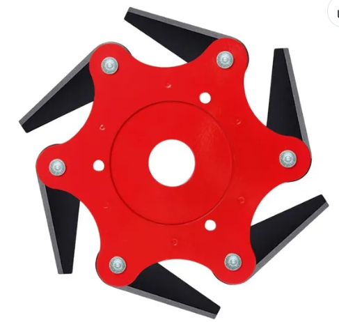 Billede fra myndighedens meddelelse af det tilbagekaldte produkt Trimmer Head Lawn Mower Head Accessories, 6 Teeth Trimmer. Årsag: OVERTRÆD.