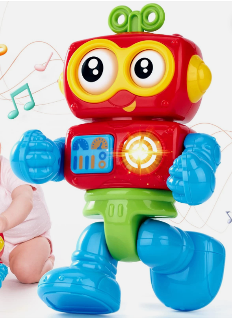Billede fra myndighedens meddelelse af det tilbagekaldte produkt toys for 1 year old boys - Activity Robot Baby Toys - Musical Light up. Årsag: OVERTRÆD.