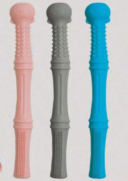 Billede fra myndighedens meddelelse af det tilbagekaldte produkt Baby Teething Tubes. Årsag: OVERTRÆD.