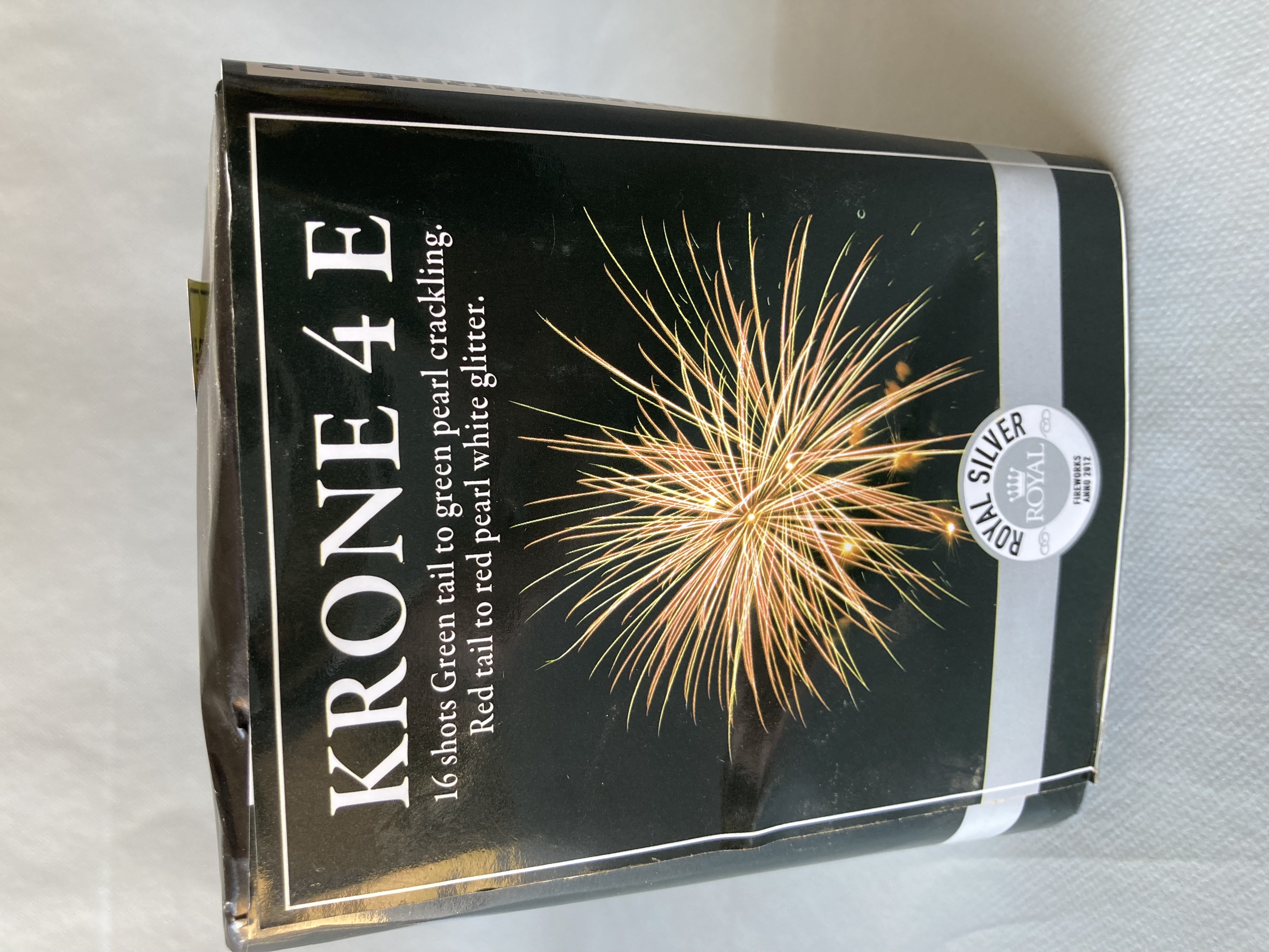 Billede fra myndighedens meddelelse af det tilbagekaldte produkt Krone 4 E. Årsag: OVERTRÆD.