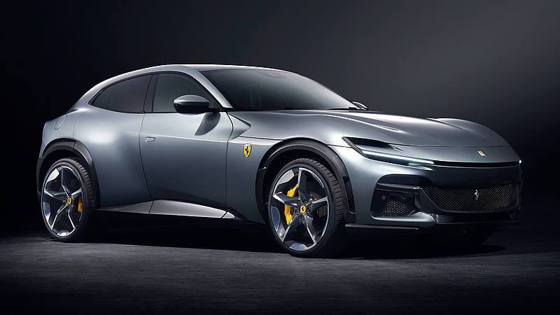 Billede fra myndighedens meddelelse af det tilbagekaldte produkt Ferrari - Model: Purosangue. Årsag: OVERTRÆD.