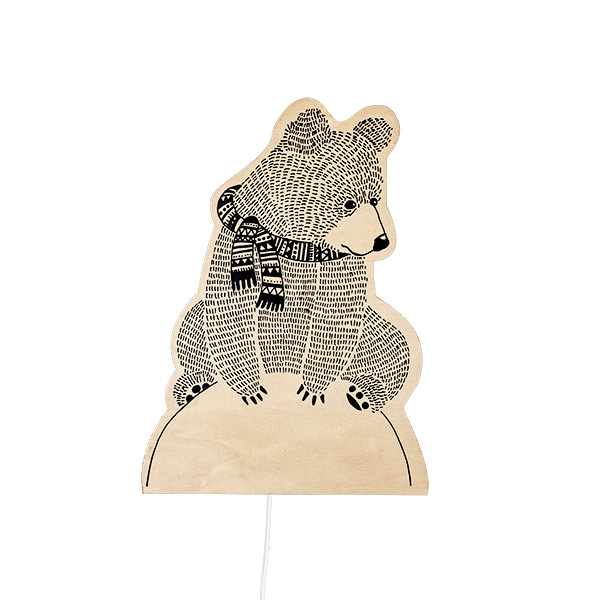 Billede fra myndighedens meddelelse af det tilbagekaldte produkt Wall Lamp, Nature, Plywood. Årsag: OKTILTAG.