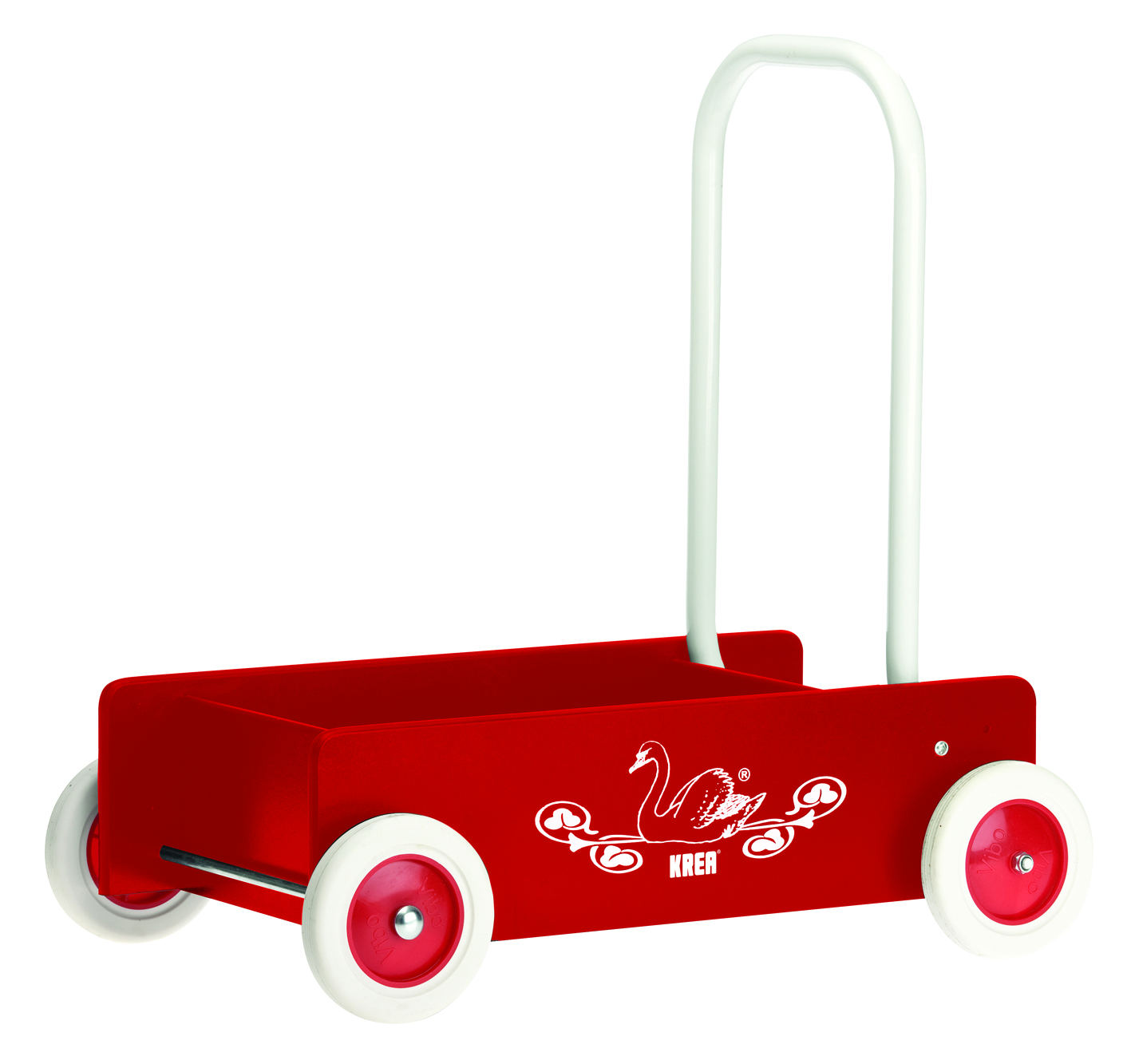 Billede fra myndighedens meddelelse af det tilbagekaldte produkt 2007 KREA Baby Walker. Årsag: OKTILTAG.