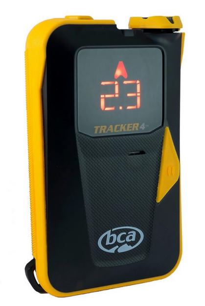 Billede fra myndighedens meddelelse af det tilbagekaldte produkt BCA Treacker 4 lavinebipper. Årsag: OKTILTAG.