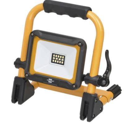 Billede fra myndighedens meddelelse af det tilbagekaldte produkt brennenstuhl Arbejdslys, Bærbar arbejdslampe, Lysdiode, 10 W, 240 V, Aluminium, H: 199.5mm, B: 130,5 mm, L: 206,5 mm, -. Årsag: OVERTRÆD.