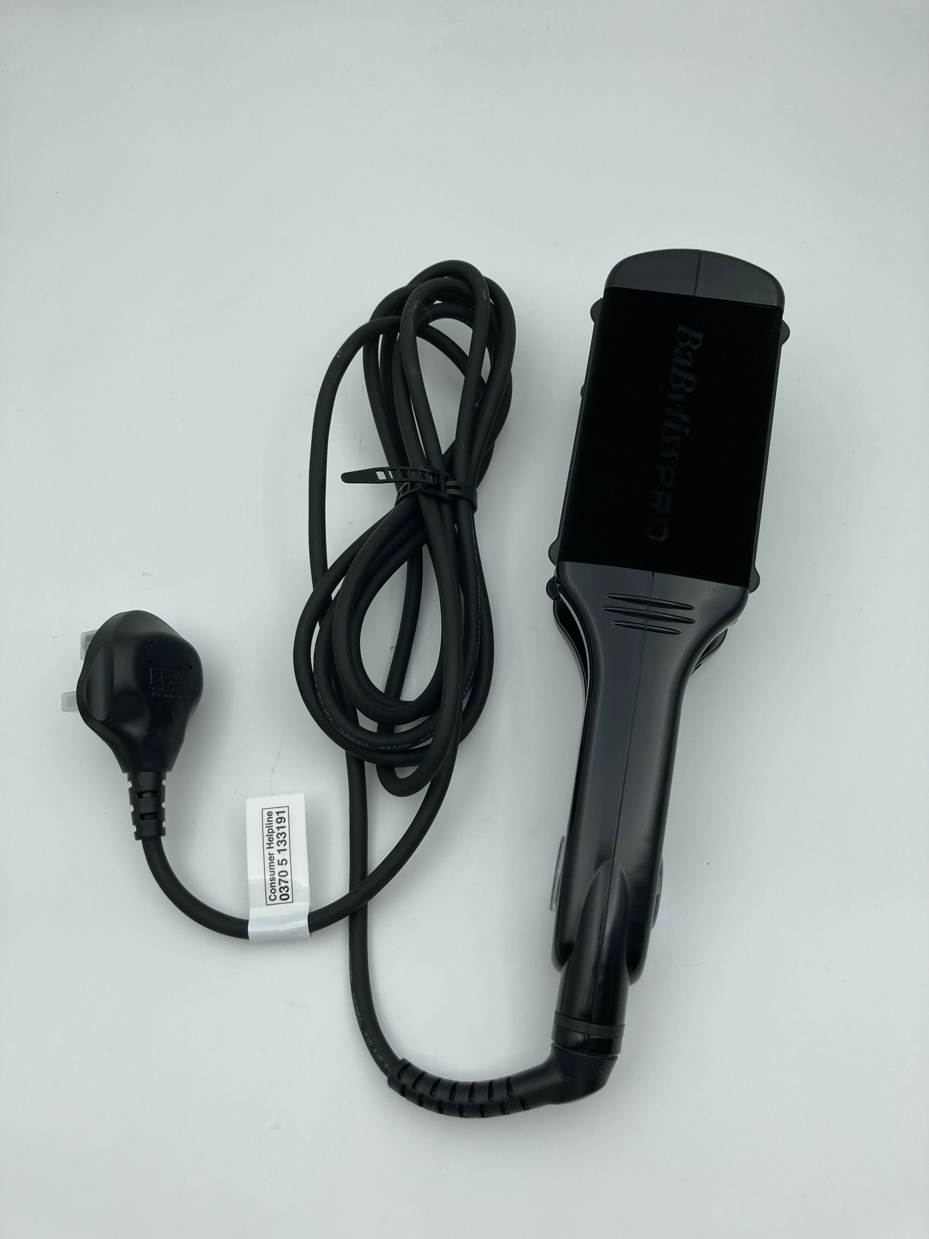 Billede fra myndighedens meddelelse af det tilbagekaldte produkt Babyliss. Årsag: OKTILTAG.