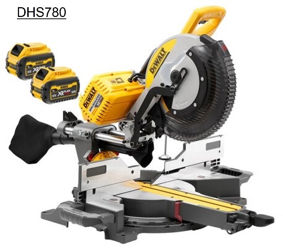 Billede fra myndighedens meddelelse af det tilbagekaldte produkt DeWALT DHS780. Årsag: OKTILTAG.